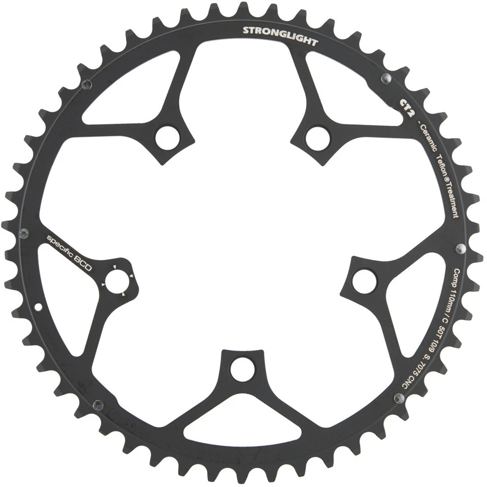 Stronglight CT2 Road Kettenblatt Campagnolo 9-/10-fach, 5-Arm, 110 Mm Lochkreis 3 Stronglight CT2 Road Kettenblatt Campagnolo 9-/10-fach, 5-Arm, 110 Mm Lochkreis
