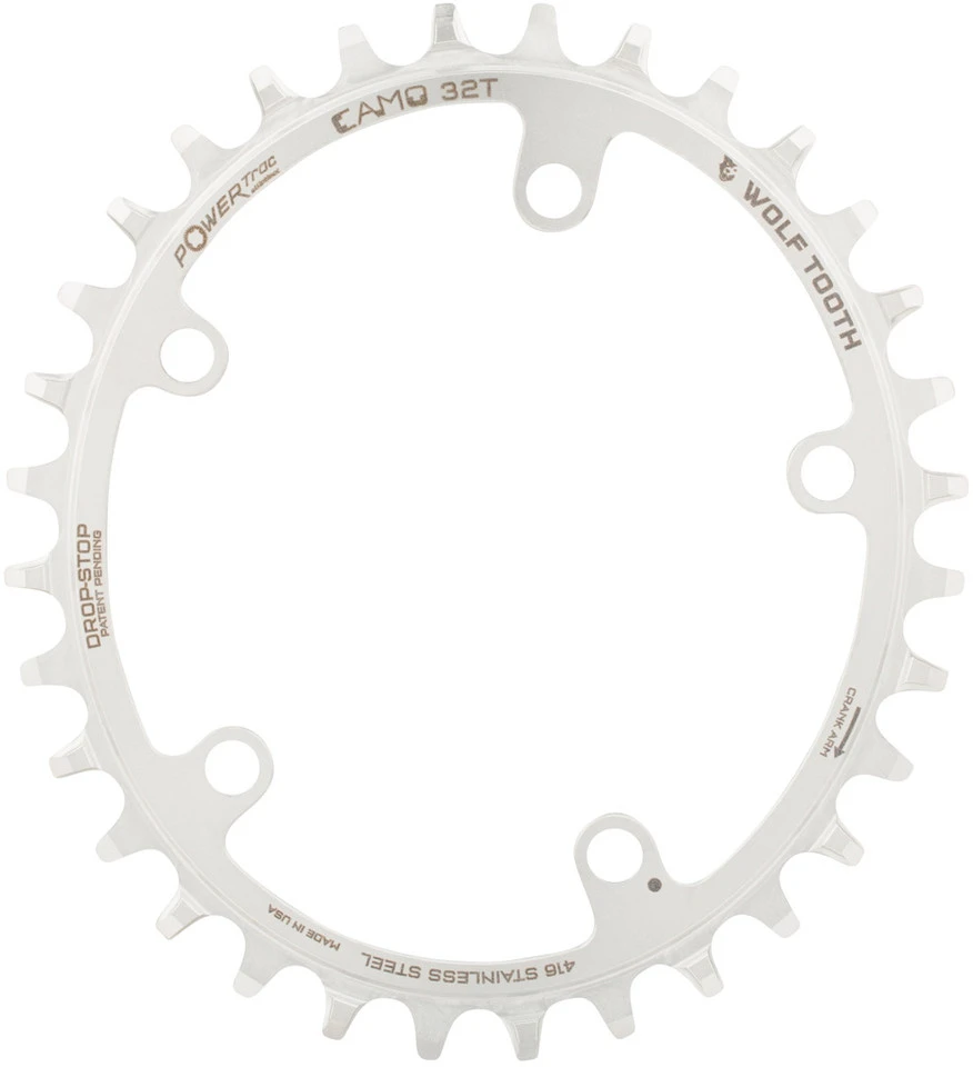 CAMO Edelstahl Elliptical Kettenblatt 4 CAMO Edelstahl Elliptical Kettenblatt – Bild 2