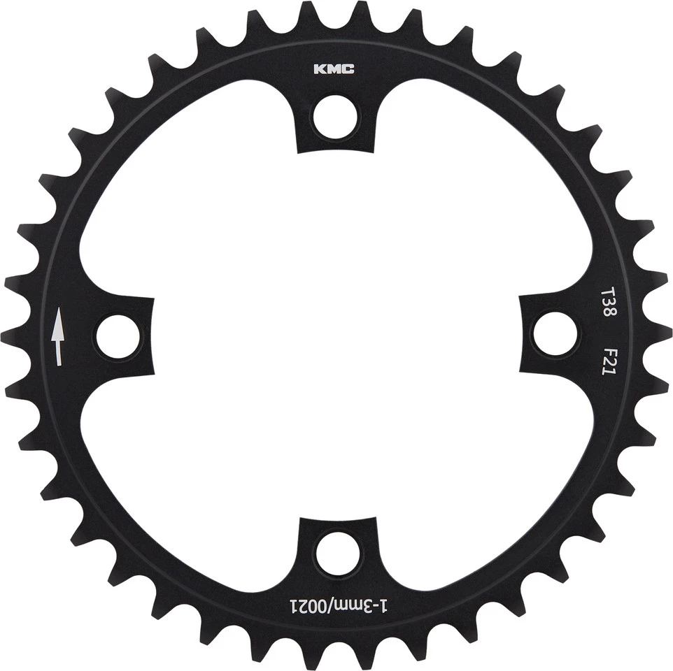 KMC Wide Kettenblatt, 4-Arm, 104 Mm Lochkreis 3 KMC Wide Kettenblatt, 4-Arm, 104 Mm Lochkreis
